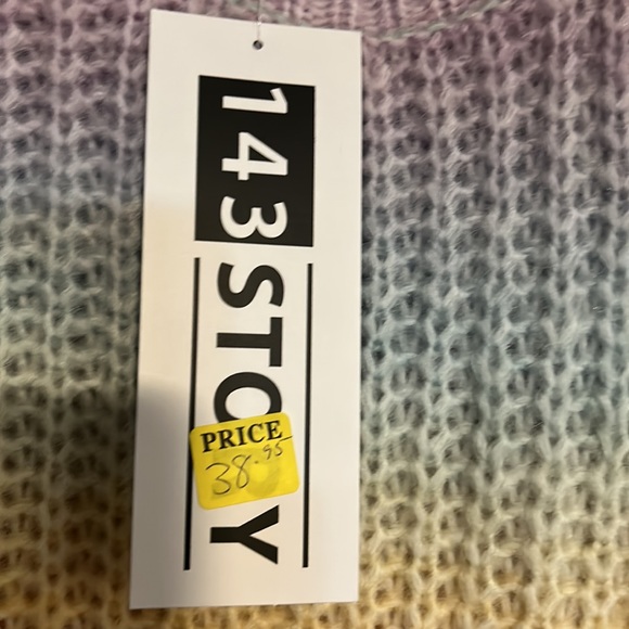 New with tags 143 story by line up Pastel Ombré Sweater - Picture 3 of 4